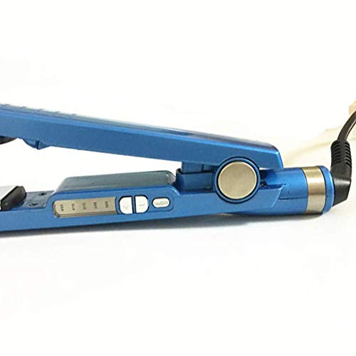 Professional Hair Straightener Does Not Hurt The Anti-Scalding Electric Hair Straightener  Straight Volume Dual-Use  LED Display Temperature  Five-Speed Temperature Control - Blue