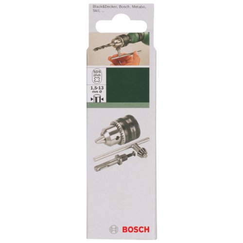 Bosch 2609255708 DIY Zahnkranzbohrfutter 1.5-13, 1/2 Zoll-20, mit SDS-plus Adapter (1) - 2