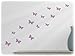 wallfactory - wall decal - 15 great Butterflies (S2XS) in lilac