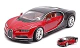 Peso/Weight: 0.6 WELLY WE24077R BUGATTI CHIRON RED/BLACK 1:24 MODELLINO DIE CAST MODEL