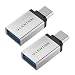 Produktbild Lention usb-c zu USB 3.0 Adapter [2 Pack], konvertieren der U89 Eingang zu Typ A Ausgang, funktioniert mit MacBook 12, MacBook Pro 13 & 15 2016-2018, Chromebook Pixel, Nexus, Samsung Galaxy S8, S8 Plus, und mehr Geräte mit usb-c Port