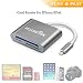 Produktbild Lighting auf SD Kartenlesegerät, Rocketek SD TF CF Adapter 3 in 1 Kartenleser Card Reader, Kamera Card Reader 14MB/s~16MB/s Lightning für iPhone /iPad Air SB 2.0 OTG Adapterkabel für iOS