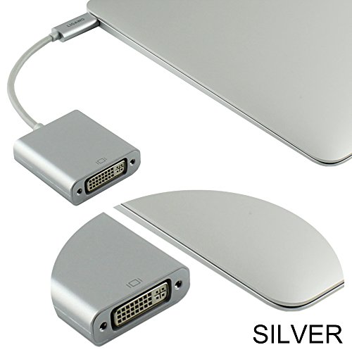 Ligawo 6518953 USB 3.1 Typ C Stecker zu DVI Buchse Adapter | Win 10 / Mac OS ab 10.2 / Linux / Google Chrome OS | – silber - 3