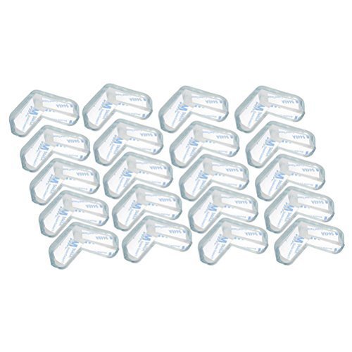 NUOLUX Guards Protectors Baby Safety Silicone L Shaped Table Corner Anti-collision Cushions 20pcs