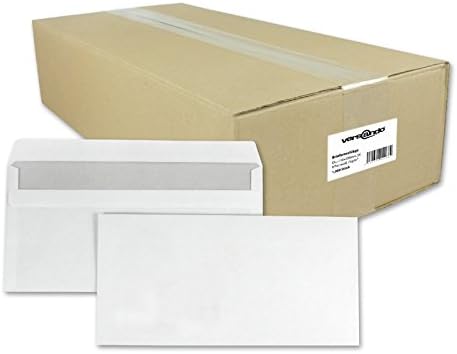 Versando - Envelopes for letters, DIN measures 22x11 cm with/without window, self-adhesive closure, envelopes for…