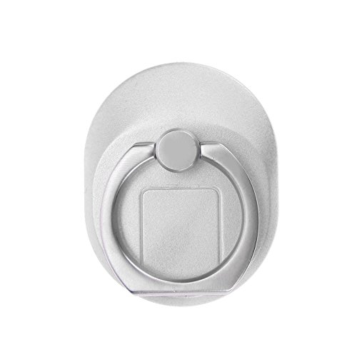 Demiawaking Soporte de Anillo del Tel fono Sostenedor del Soporte del Tel fono del Anillo del Dedo de 360 Grados para el Tel fono Elegante Plata Demiawaking Soporte de Anillo del Tel fono Sostenedor del Soporte del Tel fono del Anillo del Dedo de 360 Grados para el Tel fono Elegante Plata