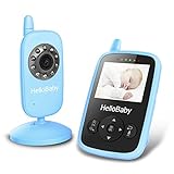 HelloBaby HB24 2.4" Digital Funk TFT LCD Drahtlos Babyphone Wireless Video Kamera Baby Monitor Babyviewer Überwachung Nachtsicht + Temperatursensor
