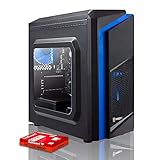 Fierce Gaming PC - AMD Ryzen 3 3200G 4GHz, AMD Vega 8 Graphics, 16GB 3000MHz, 1TB Hard Drive, Windows 10 Compatible (EXILE 406813)