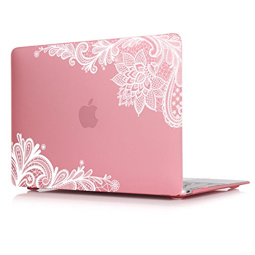 Batianda Floral Senkel Muster Harte Hülle Schutzhülle Für Macbook Pro 13.3 inch with Retina Display (Model:A1502 /A1425),Rosa
