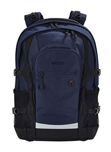 Preisvergleich Produktbild 4YOU Basic Schulrucksack Jump 47 cm, marine
