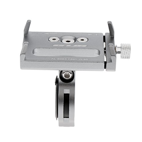 MagiDeal Universal Handy Halterung Drehbar Alu Geeignet FÃ¼r Fahrrad MTB Lenker - Silber