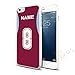 Produktbild iPhone R Us Schutzhülle für Apple iPhone Samsung und Sony Xperia, Motiv: Fußball-Trikot personalisierbar mit Namen und Zahl, Hartschale, Burgandy Light Blue, Apple iPhone 6 6s