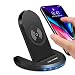 Produktbild H&T Kabelloses Ladegerät Schnelle, tragbare Qi-Ladestation mit 10 W Einstellwinkel Kompatibel mit iPhone 8/8 Plus/X/Xs Max/XR Samsung S9 S8 S7 Plus S6 Edge und Anderen Qi-Telefonen