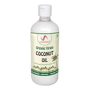 UMANAC Cold Pressed Natural Virgin Coconut Oil Pet Bottle, 500ml