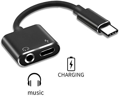 WONSAMAM Type C to USB C, 3.5mm Headphone Audio Cable Splitter Converter Adapter with Type C Charging Port for Huawei P20 P10 Mate 10 Pro Xiaomi 6 LS 8 Letv