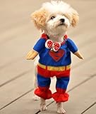 disfraces para perros de superman  Sanlise - Disfraz Superman de algodón para perro y gato