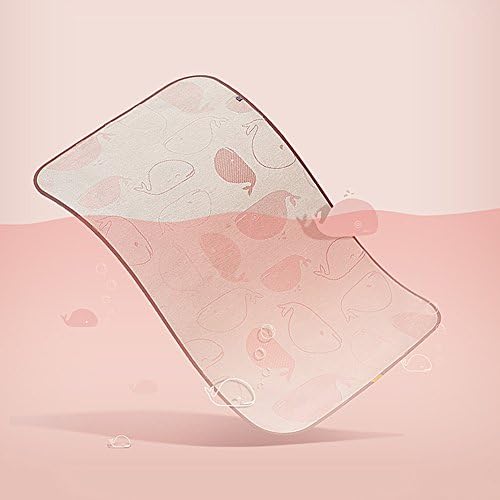 RZMLX Summer Sleeping Cool Mat Cold Fabric Comfortable Small Cute Health Foldable Ice Silk, 2 Colors, 9 Sizes Available (Color : Pink, Size : 130X70CM)