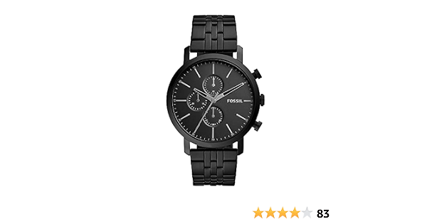 Buy Fossil Luther Analog Black Dial Men 