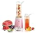 Produktbild Mini-Standmixer LINKChef 300W Elektrisch Smoothie Maker mit Zwei BPA-freien Tragbare Fläschchen 500ml, Smoothiemaker, Rosa (PB-6530)- 3 Jahre Garantiezeit