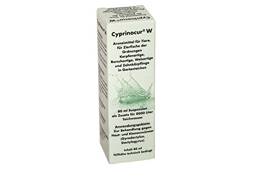 Cyprinocur W Wurmkur, 80 ml – ungefährlich für Fische im Koi-Teich – Medikament bekämpft schnell Parasiten, Saugwürmer, Egel, Hakenwürmer und Bandwürmer - 2