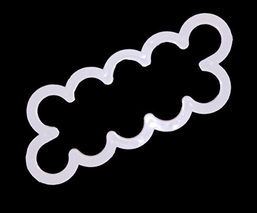 ilauke Rosenausstecher DIY Modellierwerkzeug Deko Utensilien für Rüschen Fondant Marzipan Blütenpaste Kunchen die einfachsten Rosen Ausstecher der Welt – the Easiest Rose Cutter Ever Blüten (Groß) - 4