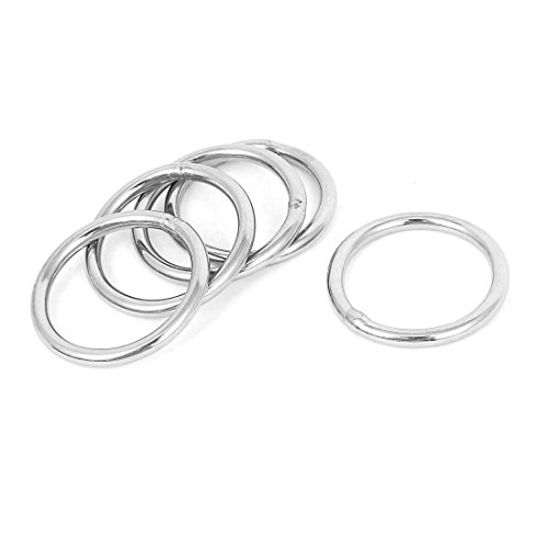 Verschweisste Ring - TOOGOO(R) 30mm x 3mm Edelstahl Gurtband baerenstark geschweisster O-Ringe 5 Stueck