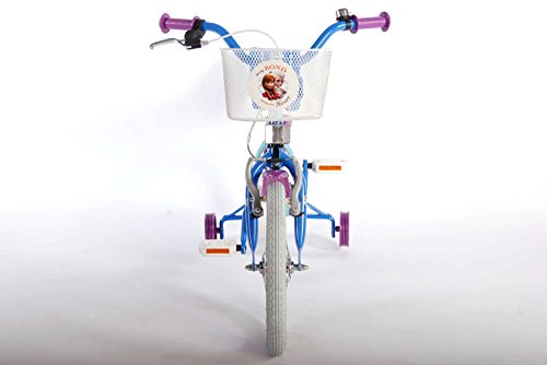 Kinderfahrrad Disney Frozen – Die Eiskönigin 10 Zoll, 12 Zoll, 16 Zoll Mädchen Fahrrad Rücktrittbremse blau weiß - 4
