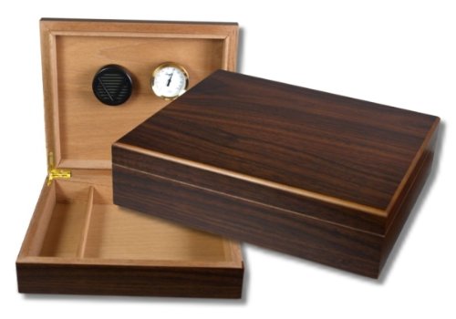 Humidor V-240 Walnut Polymerbefeuchter inkl. Lifestyle-Ambiente Tastingbogen