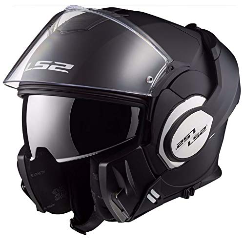 LS2 Casque moto VALIANT MAT Noir - M, Noir, Taille M