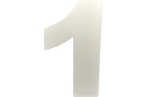 DecoPorex - Numeri 40 cm altezza polistirolo espanso per decorazione di eventi, festeggi, anniversario e compleanni (1)