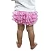 Wennikids Lace Ruffle Diaper Cover Bloomer and Headband SET for Baby Girls Small Hot Pink