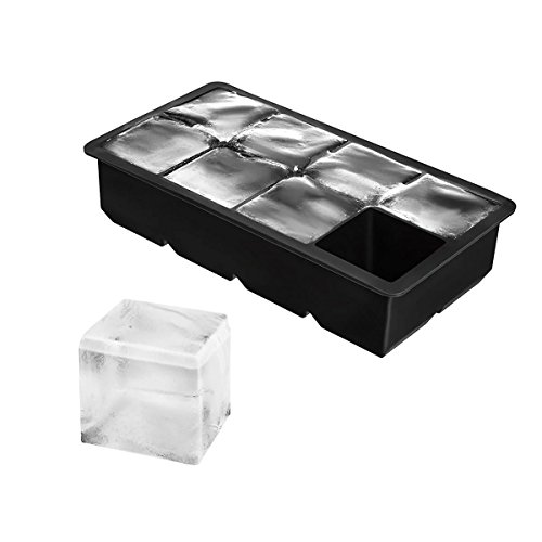 Vpsan 2er Pack Eiswürfelform-5 cm Würfel Eiswürfel & 4 Eiskugeln mit 4,5 cm Durchmesser aus Silikon - 3