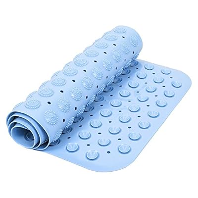 Yugee®Tapis de Bain Enfant Antidérapant Conception Originale Tapis Massge Baignoire -Sans Phtalate,Sans Plomb-Tapis Antidérapant avec Ventouse pour Baignoire et Douche Tapis en TPR Anti-moisissure Durable et Résistant Taille 40X100CM
