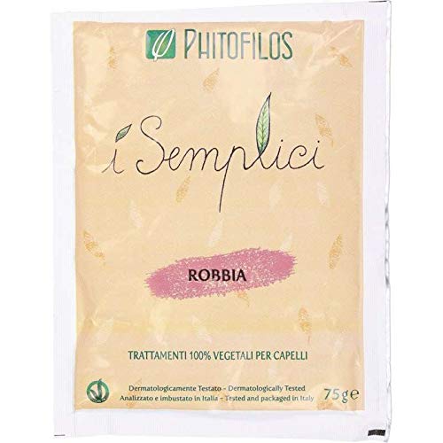 Phitofilos Robbia - Polvere Tintoria Riflessi Viola Prugna Porpora + Trattamento Yumi Incluso