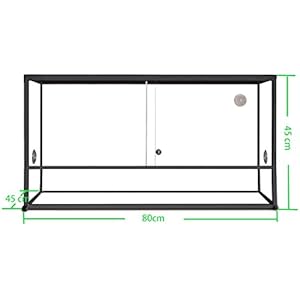 Reptiles Planet Aluminium Elegance Terrarium für Reptilien/# 30480x 45x 45schwarz