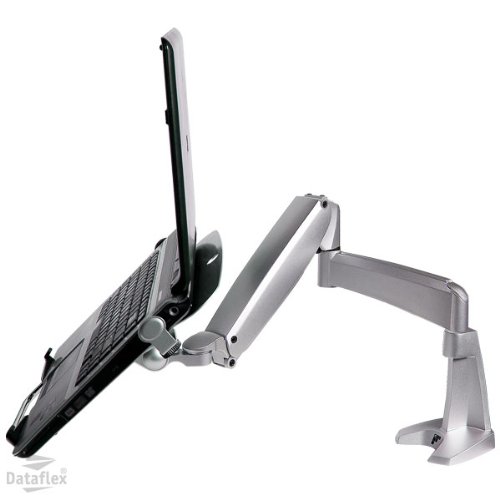 Dataflex 632 ViewMaster M6 Notebook-Arm (Tragkraft max. 10kg, bis 39,1 cm (15,4 Zoll) Bildschirmdiagonale, max. Klemmkapazität: 55mm) silber