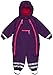 Ej Sikke Lej Baby Girls 0-24m Big Owl Schneeanzug Wassersäule 8000 Plain Snowsuit, Purple (Crown Jewel 486), 9-12 Months (Manufacturer size: 80)