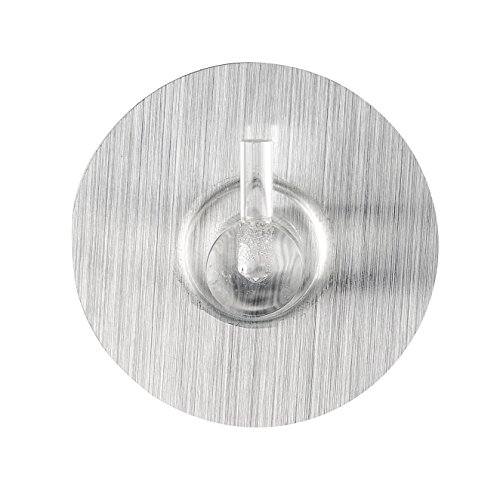Wenko 21790100 Static-Loc Universalhaken Edelstahloptik, 2er Set, Befestigen ohne bohren, Kunststoff, 3,8 x 1,6 x 3,8 cm - 3