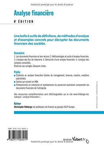 Book's Cover of Analyse financière