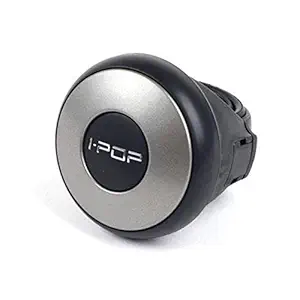 Riderscart I-Pop Knob Car Steering For Toyota Innova steering Power Holder Spinner Heavy gauge clamp with rubber IPOP Car Steering Knob Black