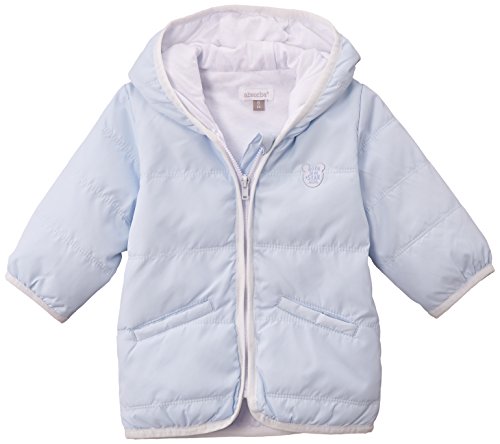 Absorba Boutique Baby Boys 0-24m Parka Plain Coat, Blue (Ciel), 9-12 Months (Manufacturer Size: 12 Months)