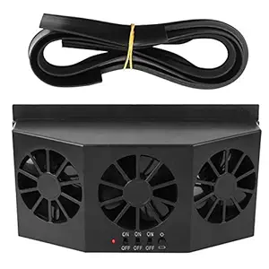 Car Ventilation Fan, Car Cooling Fan Three Fans Automobile Air Vent Ventilator Car Air Vent Fan for Cigarette Odors for Eliminate Pet