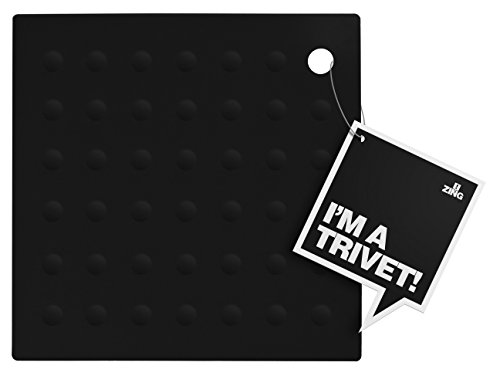 Premier Housewares Zing Silikon-Untersetzer, schwarz - 2