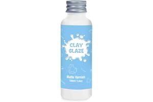 ‎EIGTWEN 100 ml Air Dry Clay Glaze，glasuren für ton lufttrocknend,ton glasur ohne brennen， Tontöpfe zur Verhinderung von Rissen, Kratzern und Abrieb von Ton, auch mit Matte Effekt (Matte)