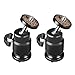 Produktbild UTEBIT Stativkopf Klein Mini 2 Pack 360-Grad DSLR Kamera Stativ Kugelkopf Max Load 0.5KG Mini Ball Head mit 1/4" Schraube für Fotografie/DSLR/Kamera