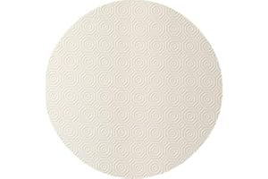 AKAKUS ROUND Table Protector Heat Resistant Felt Cream Grey Beige Brown HEAT RESISTANT (Cream, 120cm (47" inch))