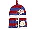 4 Migo Fashion Boys Wool Hat/Scarf Set Knitted Plush Hat Scarf (Blue)