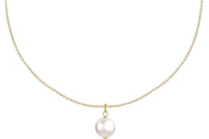 LES POULETTES BIJOUX - Collier Plaqué Or Pendentif Perle de Culture