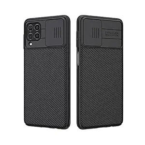 for Samsung Galaxy F62 Case, Nillkin CamShield Pro Slim case Protective Cover Case with Camera Protector Hard PC and TPU Ultra Thin Anti-Scratch Phone Case for Samsung F62/M62 case (Black)