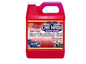 SuperShine Wash- Super High Foam Car Shampoo Car Washing Liquid- Rose Scented (5Lt) 5000ml